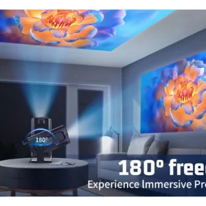 Mini Projetor Hy320 Wi-fi Android Smart Tv Streaming Cor Preto - Imagem 2