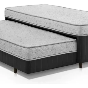 Cama Box Conjugada Solteiro Com Auxiliar Colchões Sensor - Imagem 2