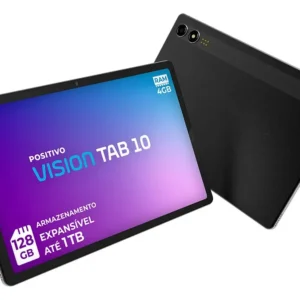 Positivo Vision TAB10 T3010 4GB RAM 128GB SSD com Capa Teclado Octa-Core 5 13MP Bateria 6000mAh Tela 10.1“ HD Wifi AC e 4G Full Lamination - Preto - Imagem 3