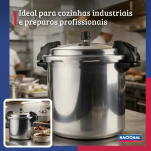 Panela Pressão Fechamento Externo Profissional 24L Alumínio Nacional - Imagem 6