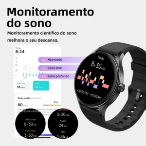 Smartwatch Ai Moda Relógio De Liga De Alumínio 100+ Esportes Caixa Nude - Imagem 3