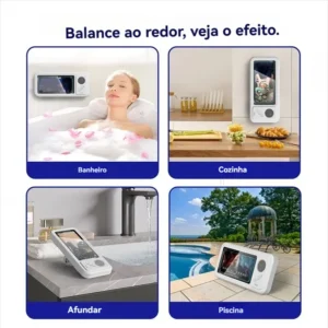 Alto-falante Banheiro Bluetooth Resistente À Água E Suporte - Imagem 7