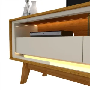 Rack Ripado Gelius Móveis com Painel para TV até 85 Polegadas LED Naturale - Imagem 8