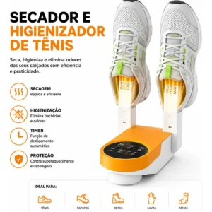 Secador Sapatos Tênis Elétrico Portátil Dobrável Com Time - Imagem 8