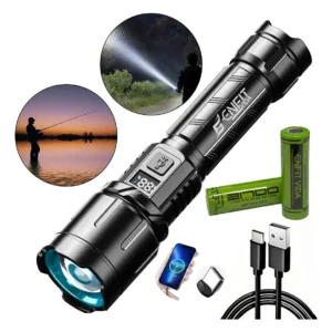 Lanterna Tatica Led Alto Luz Potente Alcance 2km - Imagem 1