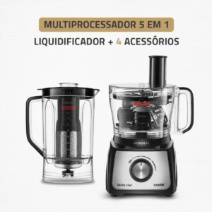Multiprocessador Turbo Chef 5 em 1 Mondial 1000W MPN-01-B - Imagem 3