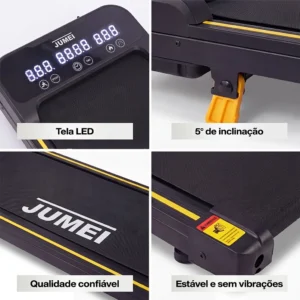 Esteira Elétrica Residencial Jumei 2.0hp Velocidade 1-10km/h - Imagem 5