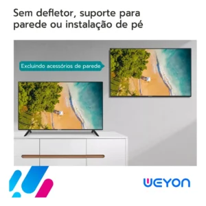 Smart Tv 24 Led Hd Weyon Android 14 Tv Hdmi Usb Wifi 100/240v - Imagem 7