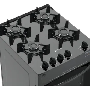 Fogão 4 Bocas Atlas Mônaco Top Glass com Mesa de Vidro e Acendimento Automático Preto Bivolt - Imagem 6