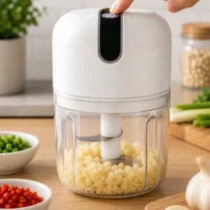 Kit 2 Mini Processador De Alimentos Moedor Elétrico Cozinha - Imagem 6