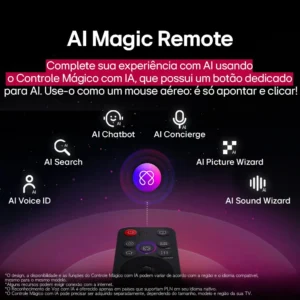 Smart TV LG OLED AI B5 4K 55 polegadas 2025 Processador α9 AI Ger 8 webOS 25 Cores Perfeitas. - Imagem 6