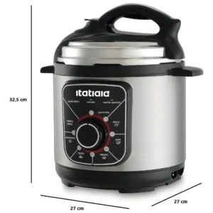 Panela De Pressão Elétrica Itatiaia Essencial 3l 700w Inox Preto - Imagem 2