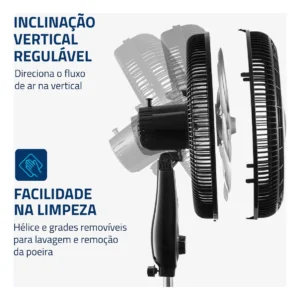 Ventilador Coluna 40cm Super Power Mondial 140W VSP-40C-NB - Imagem 5