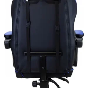 Cadeira Gamer Profissional Reclinável Apoio De Pés X-ray Cor Azul Material do estofamento Couro sintético - Imagem 7