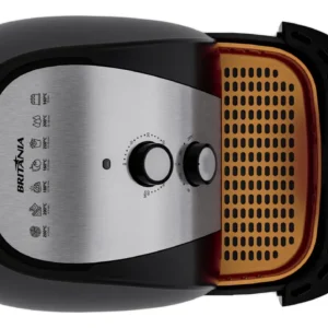 Britânia air fryer BFR51 5,5L antiaderente gold potência de 1500w cor preto - Imagem 7
