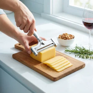 Fatiador Cortador Queijo E Frios Inox Portátil Fio Regulável - Imagem 3