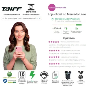 Escova Secador Modeladora Taiff Oval Easy Original - Imagem 7