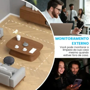 Robô Aspirador De Pó Inteligente Passa Pano Lydsto G1 Limpeza 3 em 1 Compatível XIAOMi Home APP - Imagem 7