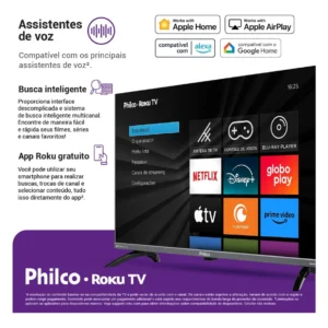 Smart Tv 43 Philco Roku Tv Hdr10 Dolby Áudio P43kra - Imagem 6