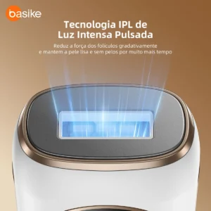 Depilador A Laser De Depilador Luz Pulsada IPL Profissional 9 Níveis De Ajuste, Sensacao Gelo Indolor Depilacao Definitiva, Unissex Para Bivolt Depilacao Laser Dep Portatil, Para Corpo Todo Basike - Imagem 6