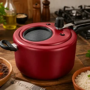 Panela de pressão vermelha antiaderente MTA 6000 4.5L - 1 unidade - Imagem 5