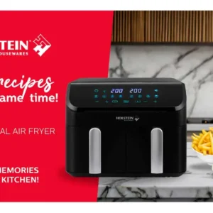 Air Fryer Fritadeira Elétrica 9l Holstein Com 2 Cestos 220v - Imagem 4