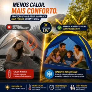 Barraca Para Até 4 Pessoas Camping Iglu Home Utilidades - Imagem 3