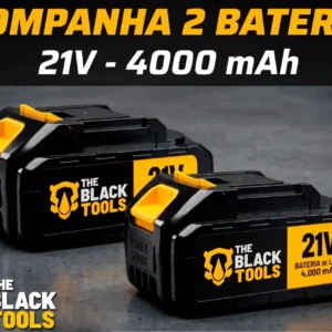 Kit 3 Em 1 Ferramentas Brushless Elétrica 21v Com 2 Baterias - Imagem 5
