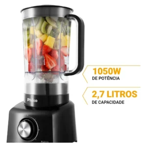 Liquidificador Philco 2,7L 4 Velocidades 1050W PLQ11A - Imagem 4