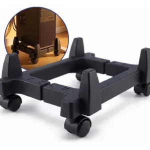 Carrinho para cpu suporte Nobreak Gabinete com Rodinhas Preto Force Line - Imagem 1