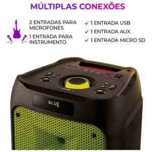 Caixa De Som Partybox Aiwa Pb-06 Bluetooth 20h Rgb Usb Tws - Imagem 7