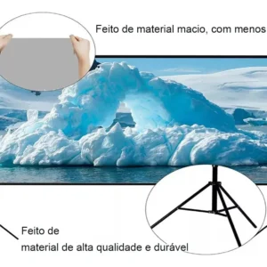 Tela De Projeção Reflexiva Para Projetor 100inch Com Suport - Imagem 7
