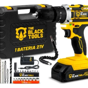 Parafusadeira E Furadeira Impacto The Black Tools Tb-21pw 3/8 Cor Amarelo Frequência 50/60 Hz - Imagem 1