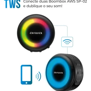 Caixa De Som Speaker Bluetooth Aws-sp-02 Aiwa - Imagem 7