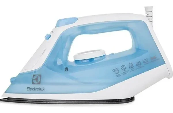 Ferro de Passar Vapor e Seco Electrolux Base Antiaderente Vapor Vertical Extra 1200W Cabo 1.65m Azul SIE60
