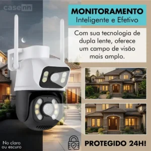 Câmera de Segurança IP Casenn A28 Dome 3MP Wi-Fi, Visão Noturna e Áudio Bidirecional - Imagem 7