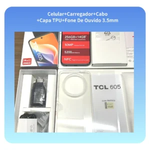Tcl Smartphone 605 4g, Octa Core, 256gb 14gb Ram (4+10), 6.7 Hd+ 90hz, Nfc, Dual Sim, 50mp - Imagem 4