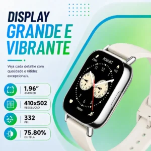 Relógio Smartwatch Redmi Watch 5 Active Lite Xiaomi Branco Gold Prateado - Imagem 5