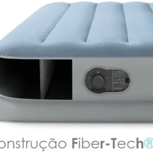Colchão Inflável Casal Queen Com Bomba Embutida Usb Intex 64159 Azul - Imagem 5