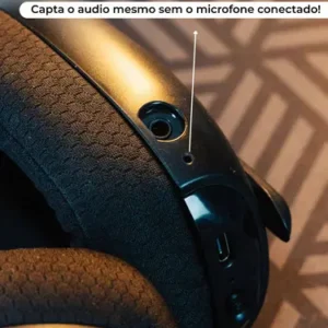 Fone De Ouvido Headset Gamer Sem Fio Titorion Mintak Pro Tri - mode (Wireless 2.4GHz , Bluetooth, Cabo) Ultraleve Preto - Imagem 4