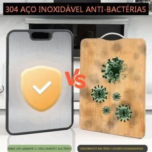 Tábua De Corte Dupla Face Anti-bactérias Para Carne Legumes - Imagem 4