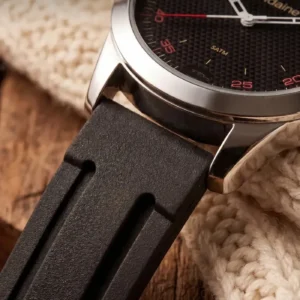 Relógio Mondaine Masculino De Pulso Analógico Quartzo Pulseira Silicone Confortável Preto Prata Prova D'água 50 Metros - Imagem 4