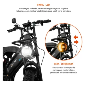 Bicicleta Bike Eletrica L40 Plus 1000w 48km Autopropelido - Imagem 4