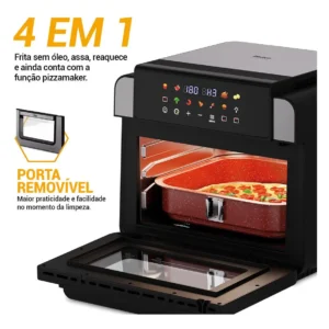 Air Fryer Oven Paf15b 15l Dupla Resistência Philco Preto - Imagem 4