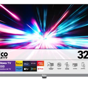 Smart Tv 32 Philco P32vik Roku Led Dolby Audio Hdr Wi-fi 110/220v - Imagem 1