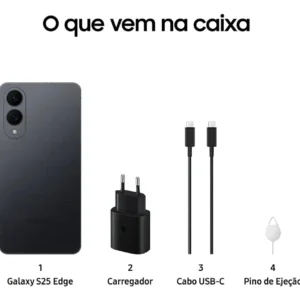 Celular Samsung Galaxy S25 Edge 5g, 512gb, 12gb Ram, Câmera Dupla De Até 200mp, Tela Grande De 6.7 - Titânio Jetblack - Imagem 7