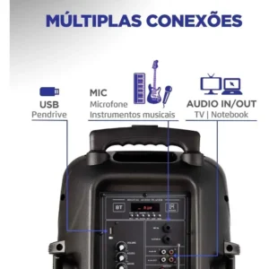 Caixa Amplificada Connect Power Plus CM-550 Preto Mondial - Imagem 4