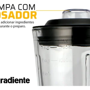 Liquidificador Copo De Vidro C/ 1,75l 550w Gradiente Preto - Imagem 5