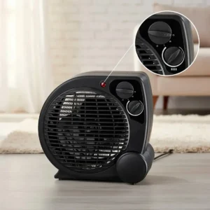 Aquecedor Elétrico 110v Portátil A Ar Ventilador Quente Preto Aq04 - Mimo Style - Imagem 5