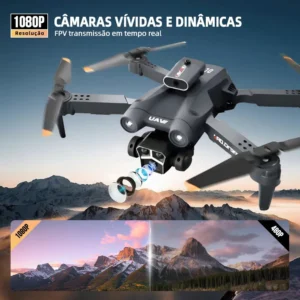 Dli Drone M3 Com Câmera Dupla Hd 1080p Drone Fpv Profissional Mini Quadricóptero Dobrável Com Controle Remoto Inclui Duas Baterias De 1800 Mah E Maleta De Transporte Preto - Imagem 5